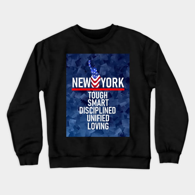 New York Tough Crewneck Sweatshirt by aktiveaddict